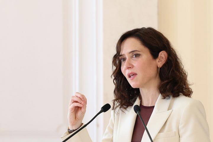 La presidenta de la Comunidad de Madrid, Isabel Díaz Ayuso