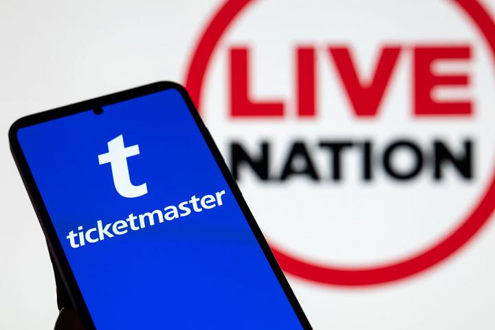 Logos de Ticketmaster y Live Nation en una imagen de archivo.