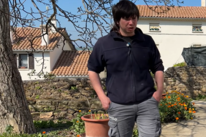 Oihan Moreno, ganadero navarro.