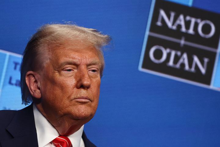 Donald Trump, durante la última cumbre de la OTAN