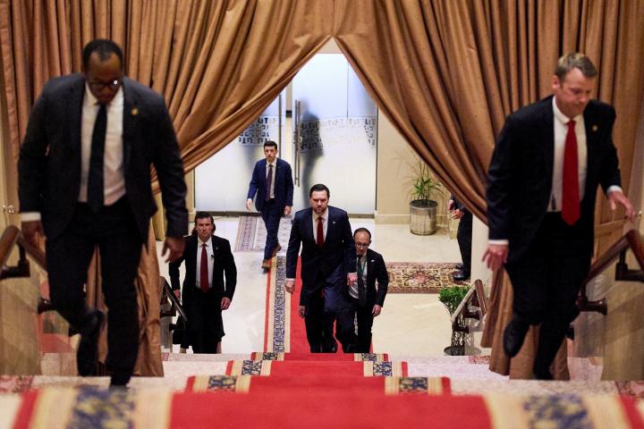 El vicepresidente de EEUU, JD Vance, llega a Islamabad (Pakistán), para iniciar conversaciones indirectas con Irán, el 11 de abril de 2026.