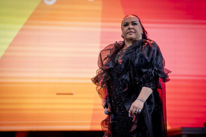 Falete, sobre el escenario el pasado mes de julio.