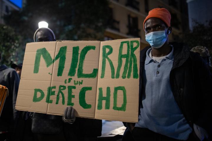 Manifestación contra el racismo en Madrid