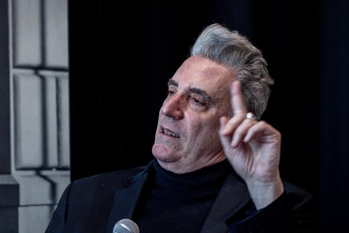 MADRID, SPAIN - APRIL 07: The singer Loquillo during the presentation of his book 'Paseo de gracia', at the Circulo de Bellas Artes, on April 7, 2025, in Madrid, Spain. Paseo de gracia' is an autobiographical book in which the singer also makes a tour of the city of Barcelona and reviews the artists, from different fields, who helped form the current Loquillo. (Photo By Ricardo Rubio/Europa Press via Getty Images)