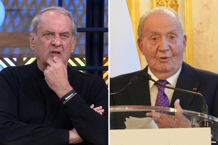 Javier Aroca y Juan Carlos I.