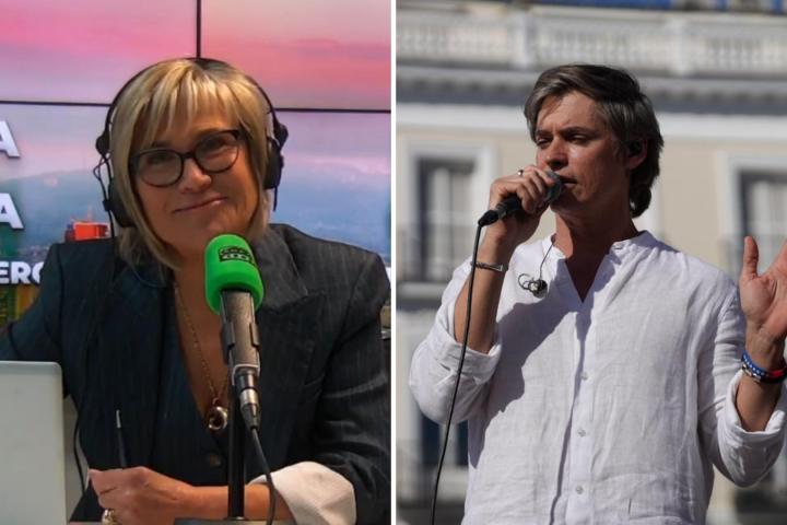 Fotomontaje de Julia Otero y Carlos Baute.