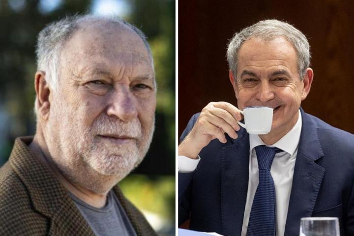 Ernesto Ekáizer junto a José Luis Rodríguez Zapatero, en una imagen de archivo.