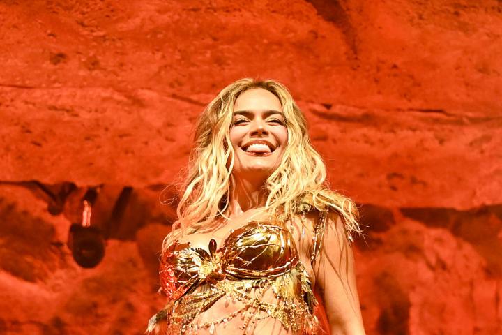 Karol G durante su actuación en Coachella el pasado 12 de abril.