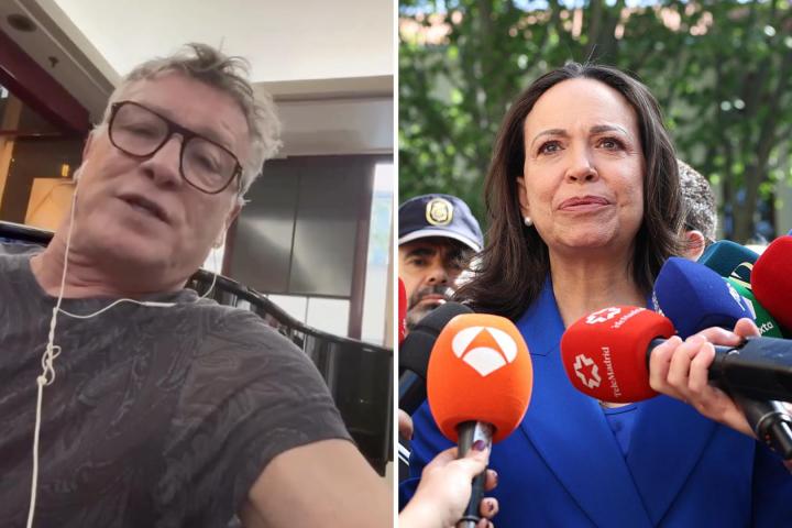 Nacho Duato y María Corina Machado.