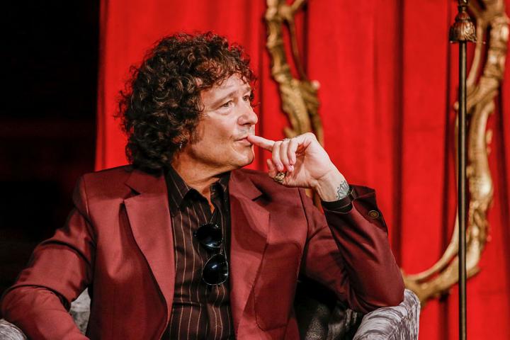 Enrique Bunbury en una rueda de prensa en México el pasado 20 de abril.