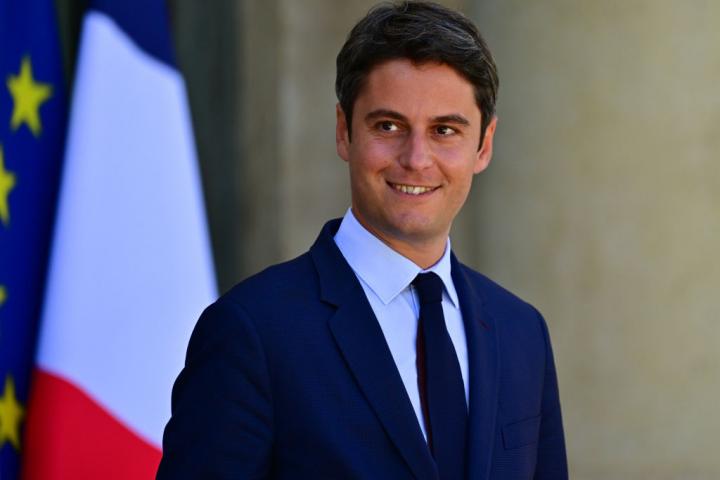 El que fuera primer ministro de Francia, Gabriel Attal, en el Palacio del Elíseo de París, el 18 de julio de 2024.
