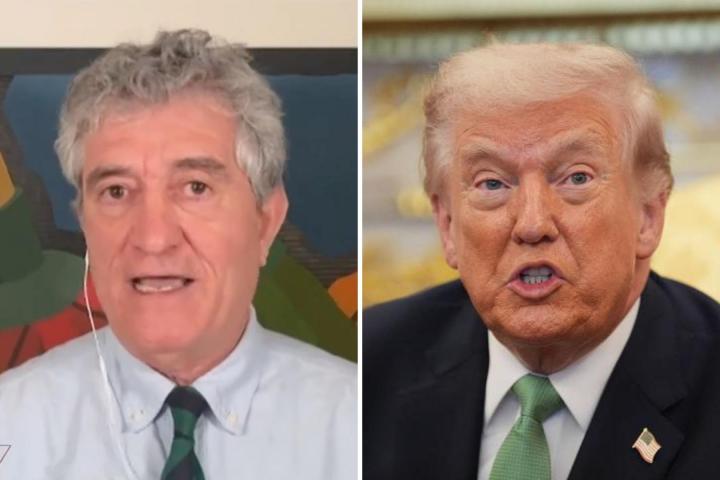 Fotomontaje de Guillermo Fesser y Donald Trump.