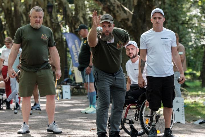 Un partido de petanca