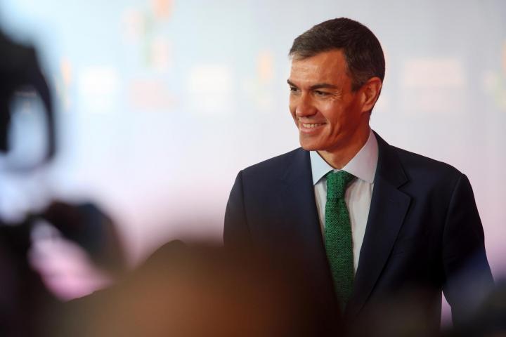 El presidente del Gobierno, Pedro Sánchez, este viernes en Lefkosia (Chipre)