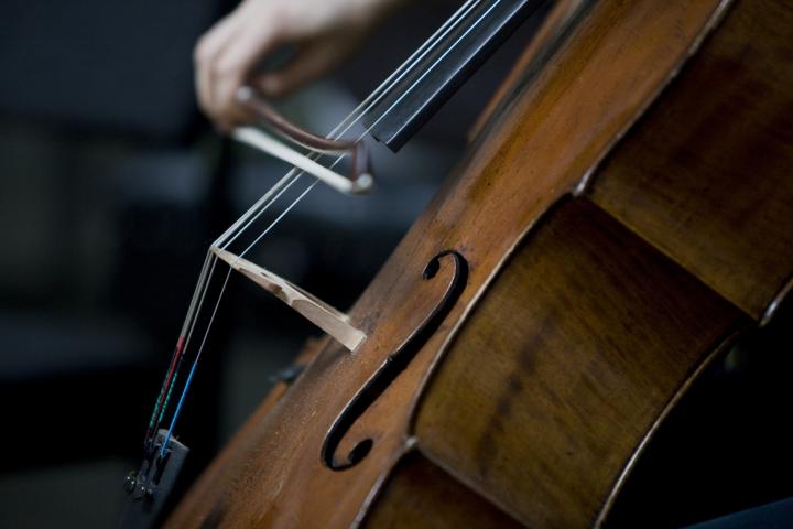 Un violonchelo en una imagen de archivo
