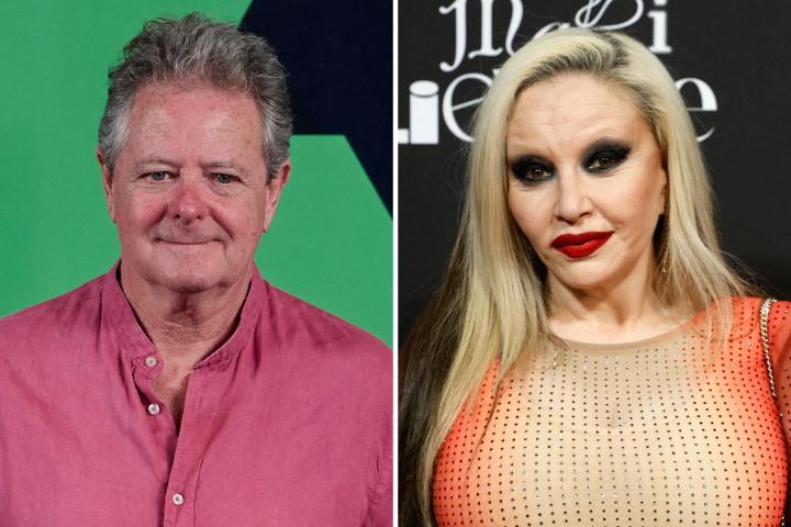 El actor Juan Luis Cano y la cantante Alaska.