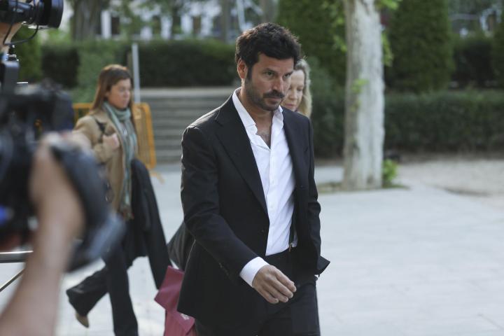 Guillermo Bárcenas, hijo del extesorero del PP Luis Bárcenas, a su llegada este lunes a la Audiencia Nacional