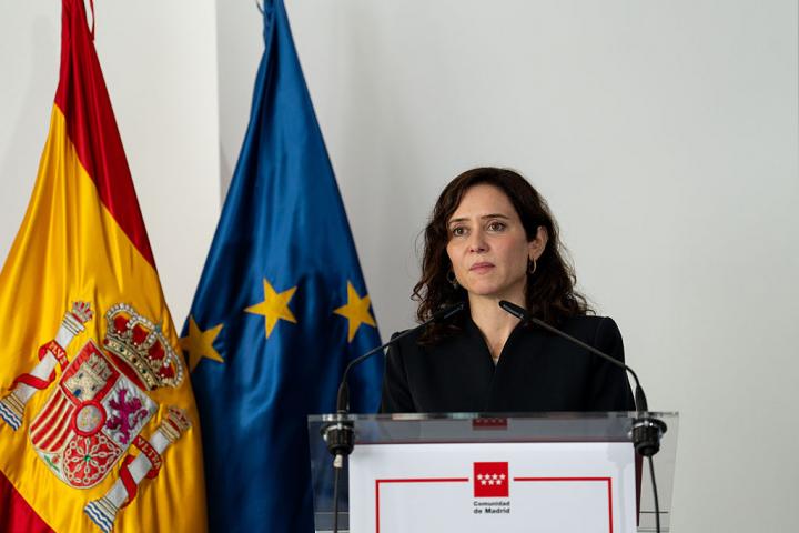 Isabel Díaz Ayuso, presidenta de la Comunidad de Madrid.