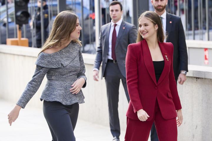 La princesa Leonor en un acto