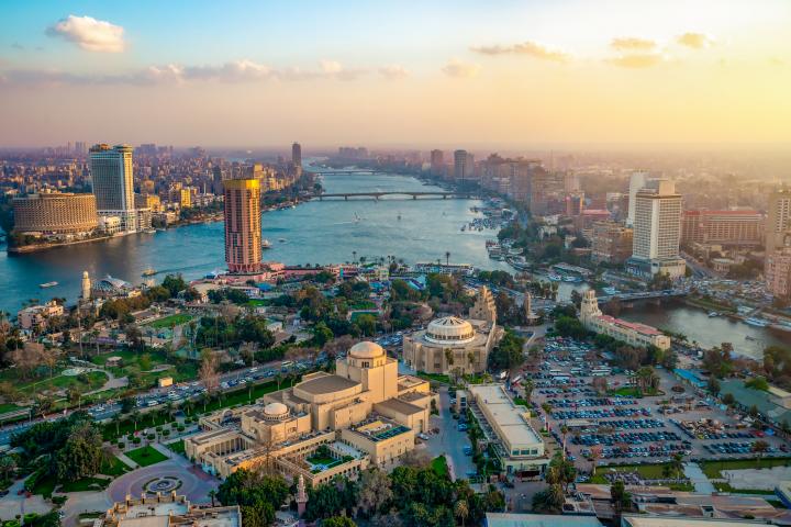 Vista aérea de El Cairo (Egipto)