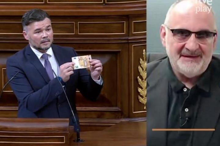 Antón Losada comenta el momento Rufián en el Congreso de los Diputados.