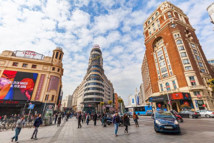 La Plaza de Callao, en Madrid.