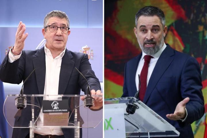 Patxi López y Santiago Abascal.