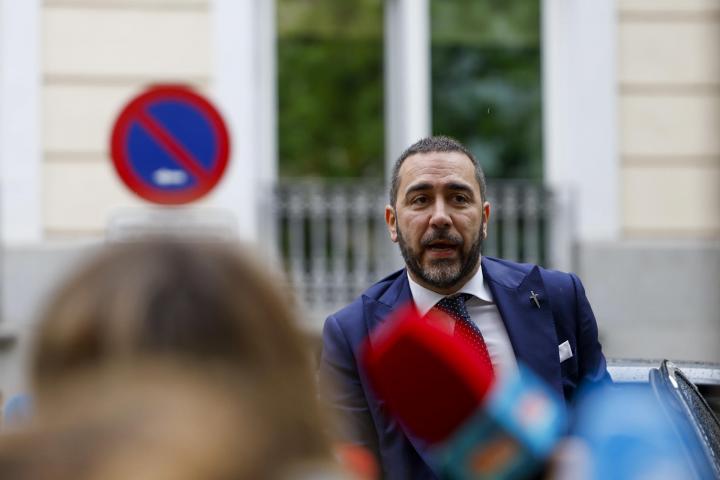 El empresario Víctor de Aldama a su llegada al Tribunal Supremo este miércoles