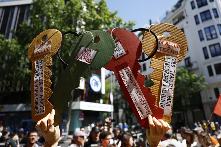 El Sindicato de Inquilinas de Madrid y la FRAVM convocan una protesta para pedir al PP que permita la convalidación de la prórroga de alquileres.