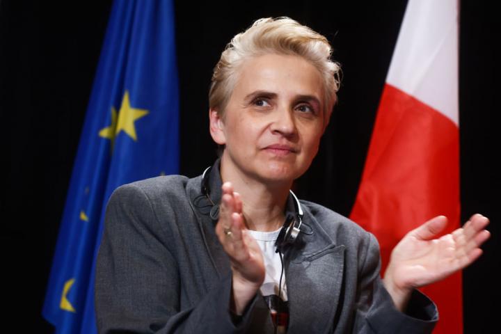 Joanna Scheuring-Wielgus, diputada polaca, asiste al congreso de Socialistas y Demócratas en el Parlamento Europeo en Cracovia, Polonia, el 3 de mayo de 2023.
