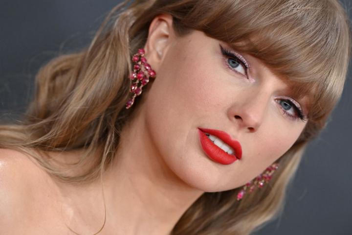 Taylor Swift en la ceremonia de los Grammy en 2025.