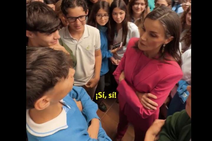 Momento del vídeo de la Casa Real.