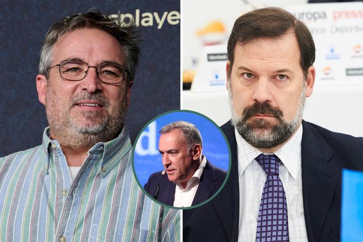 Fotomontaje de Jordi Évole, Alfonso Reyes y Xabier Fortes.