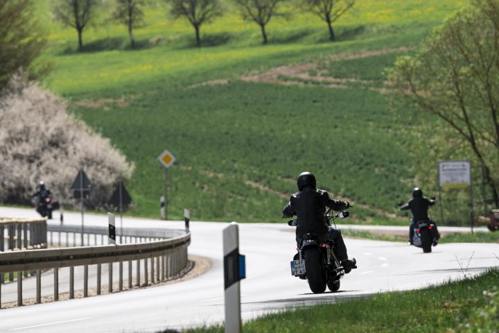 Motos en las carreteras de Alemania.
