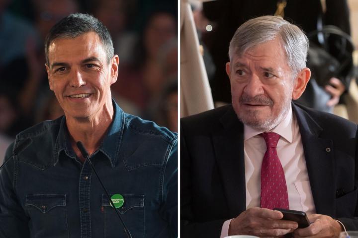 Pedro Sánchez y Enrique Barón.