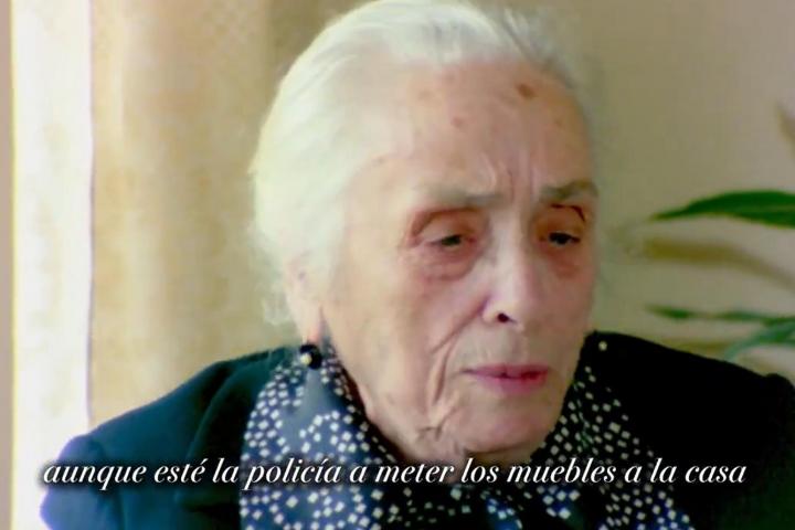 Captura de la entrevista de 'La Pasionaria'.
