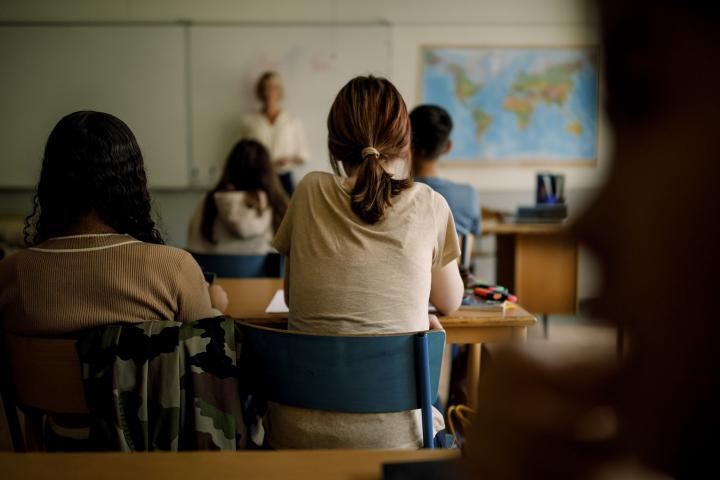 Una clase de un instituto.