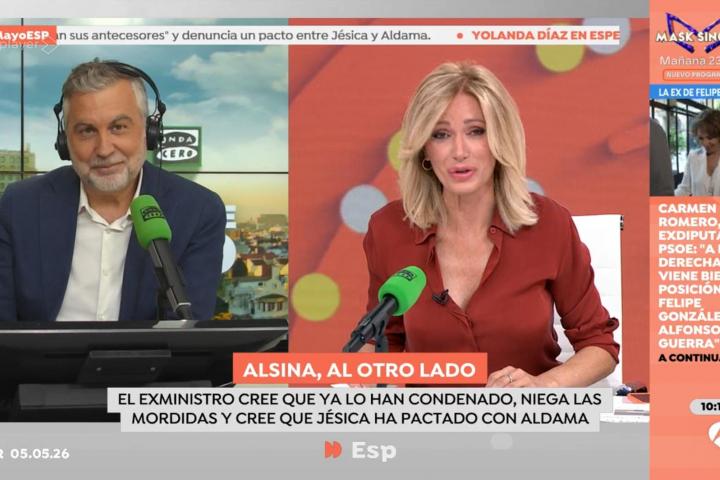 Carlos Alsina y Susanna Griso en 'Espejo Público'.
