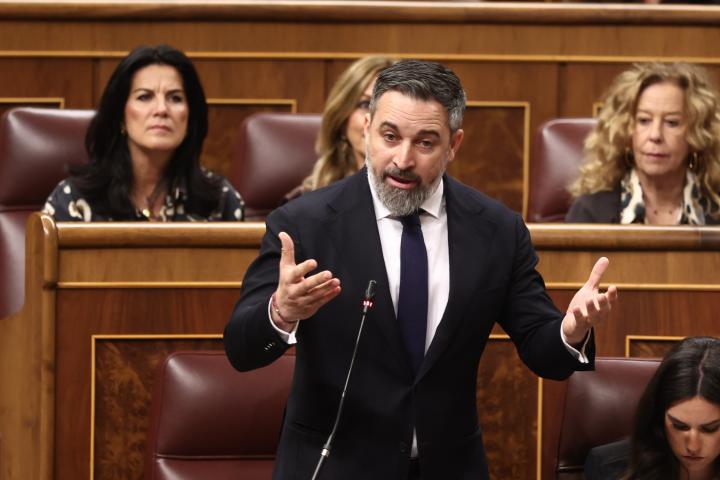 El líder de Vox, Santiago Abascal