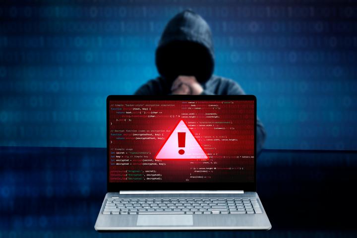 Un hacker actuando