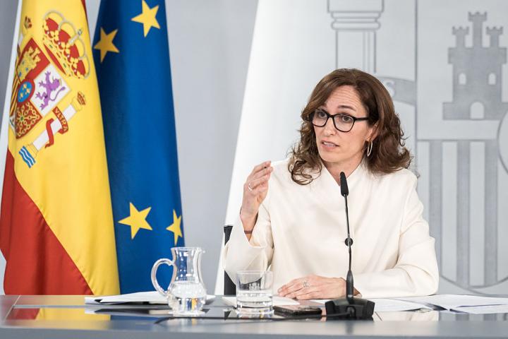 La ministra de Sanidad, Mónica García