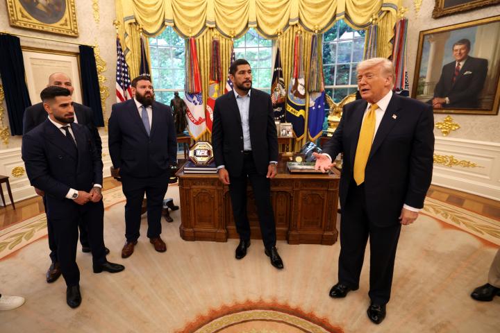 Topuria, junto a Donald Trump en la Casa Blanca
