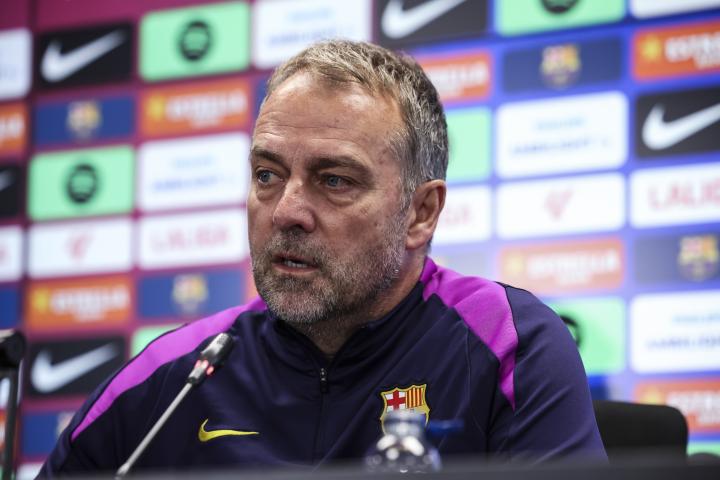 El entrenador del Barça, Hansi Flick.