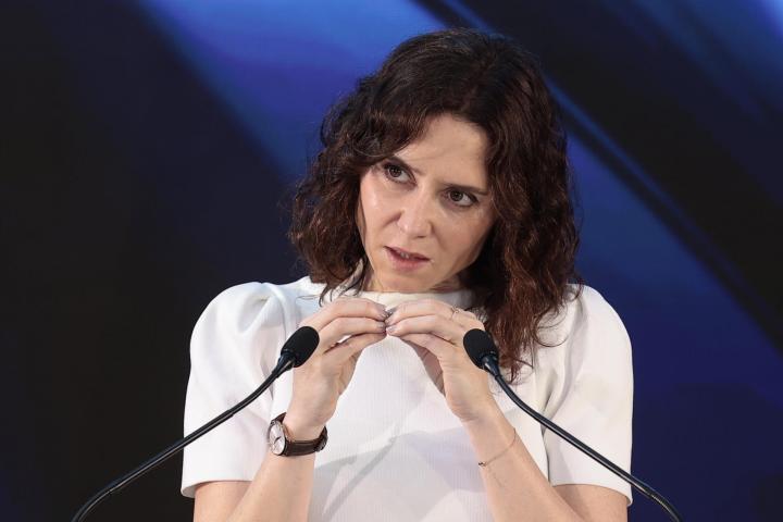 Isabel Díaz Ayuso, durante su visita a México