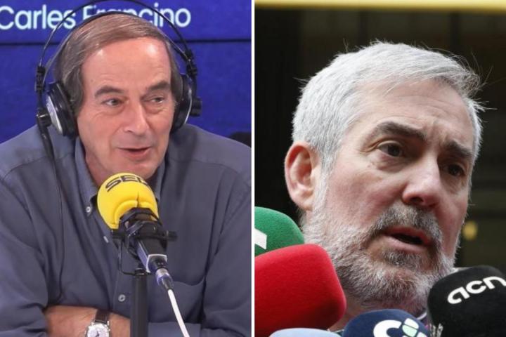 Isaías Lafuente, en una imagen de archivo, junto al presidente de Canarias Fernando Clavijo