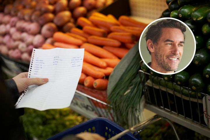 La lista de la compra en un supermercado y Rob Hobson