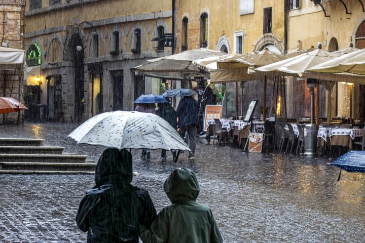 Lluvia en una ciudad