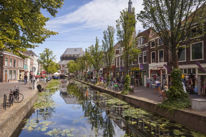 Un canal de la ciudad neerlandesa de Delft, en una imagen de archivo