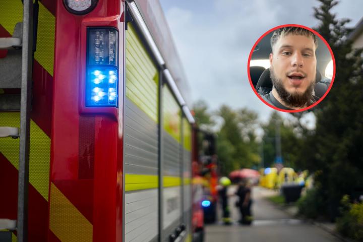 Adrián, bombero.