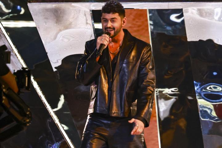 El cantante israelí Noam Bettan, durante su actuación en la semifinal de Eurovisión 2026